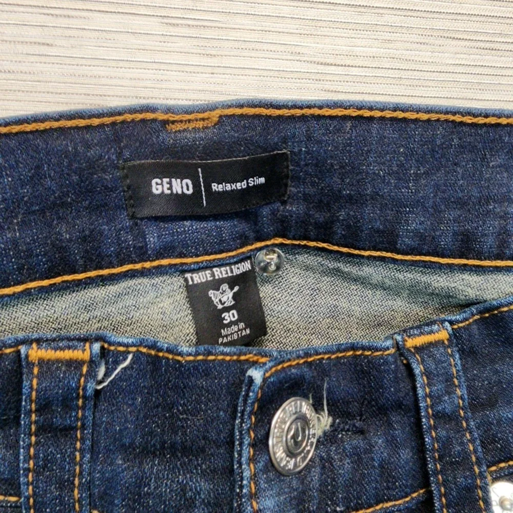 True Religion GENO Relaxed Slim Dark Wash Jeans | Men's @25 Size 30 /31